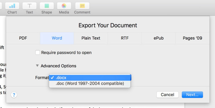 mac open word document